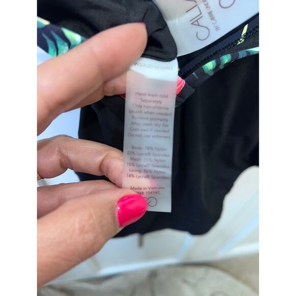 NWOT CALIA by Carrie Underwood Women's Tropical Print‎ One-Piece Swimsuit 4 - Picture 8 of 9
